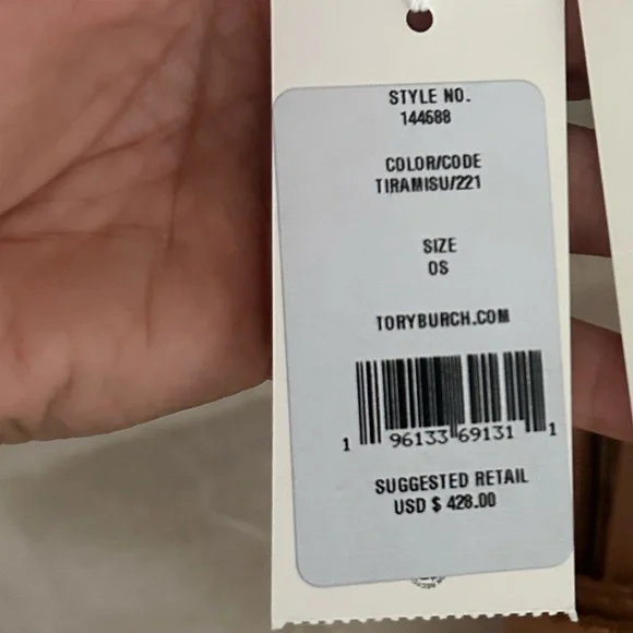 New Tory Burch Thea web flap crossbody tan - Picture 9 of 14